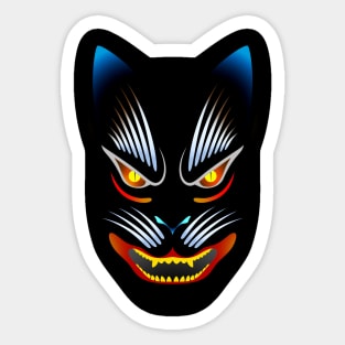 Kitsune fox mask Sticker